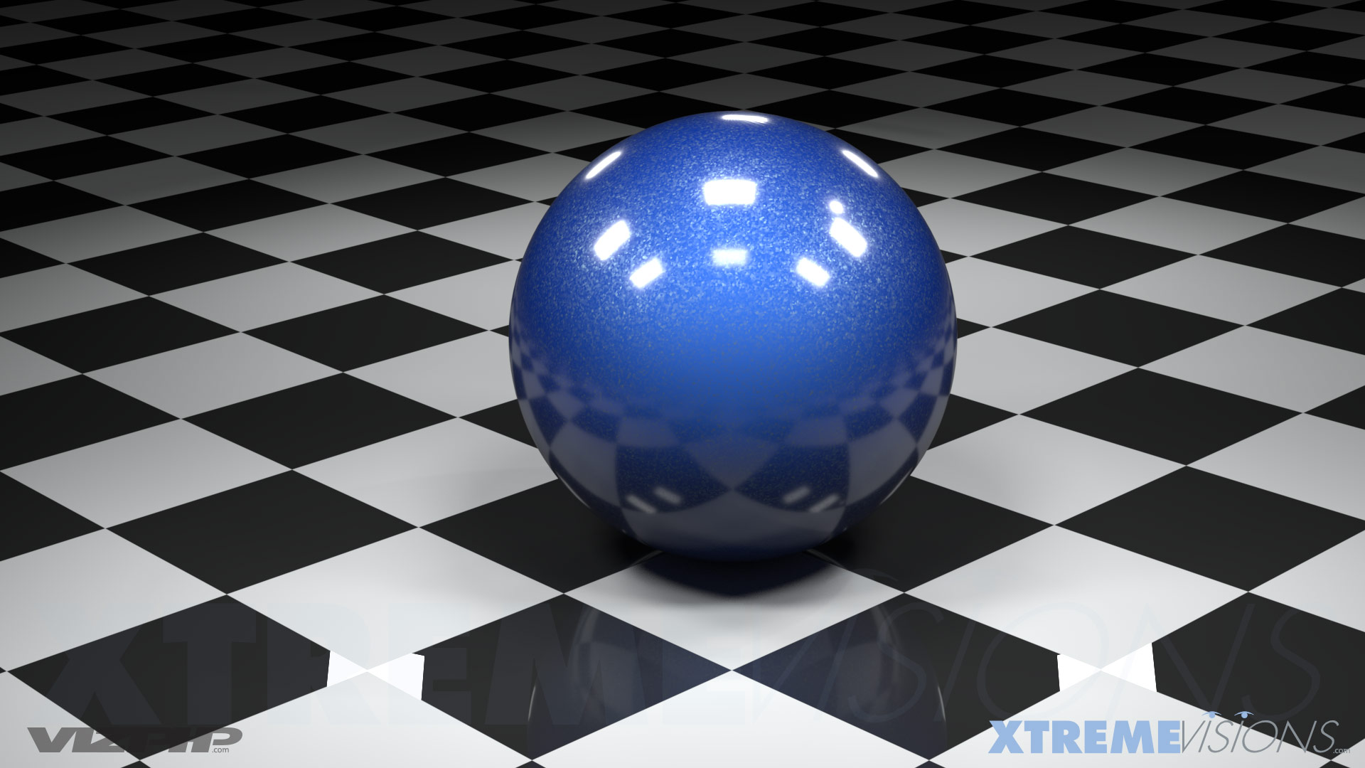 Blue Car Paint Ball 3D Solid Modeling