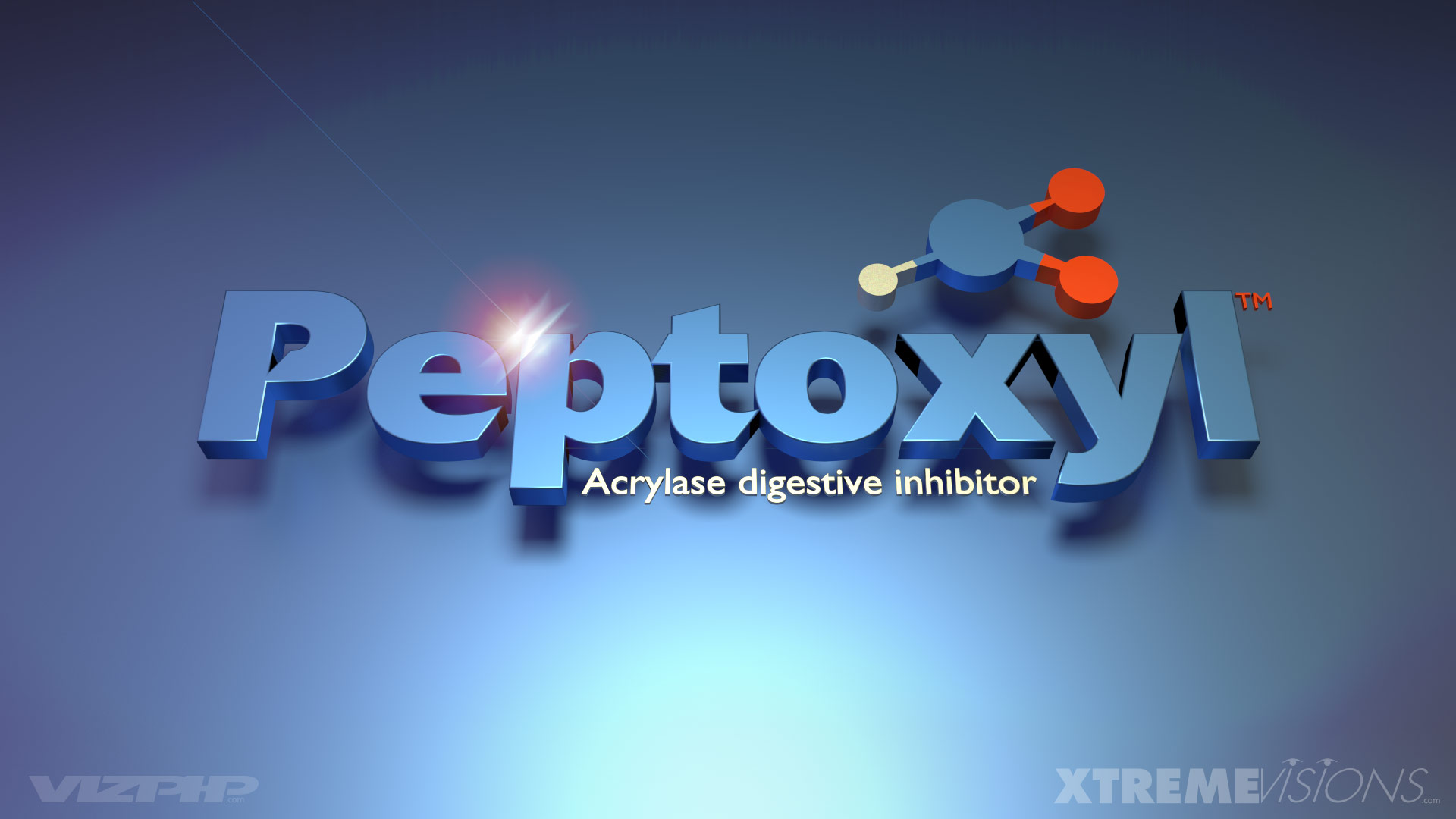 Peptoxyl Pharma Ad 3D Logo Design